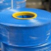 Blue layflat discharge hose