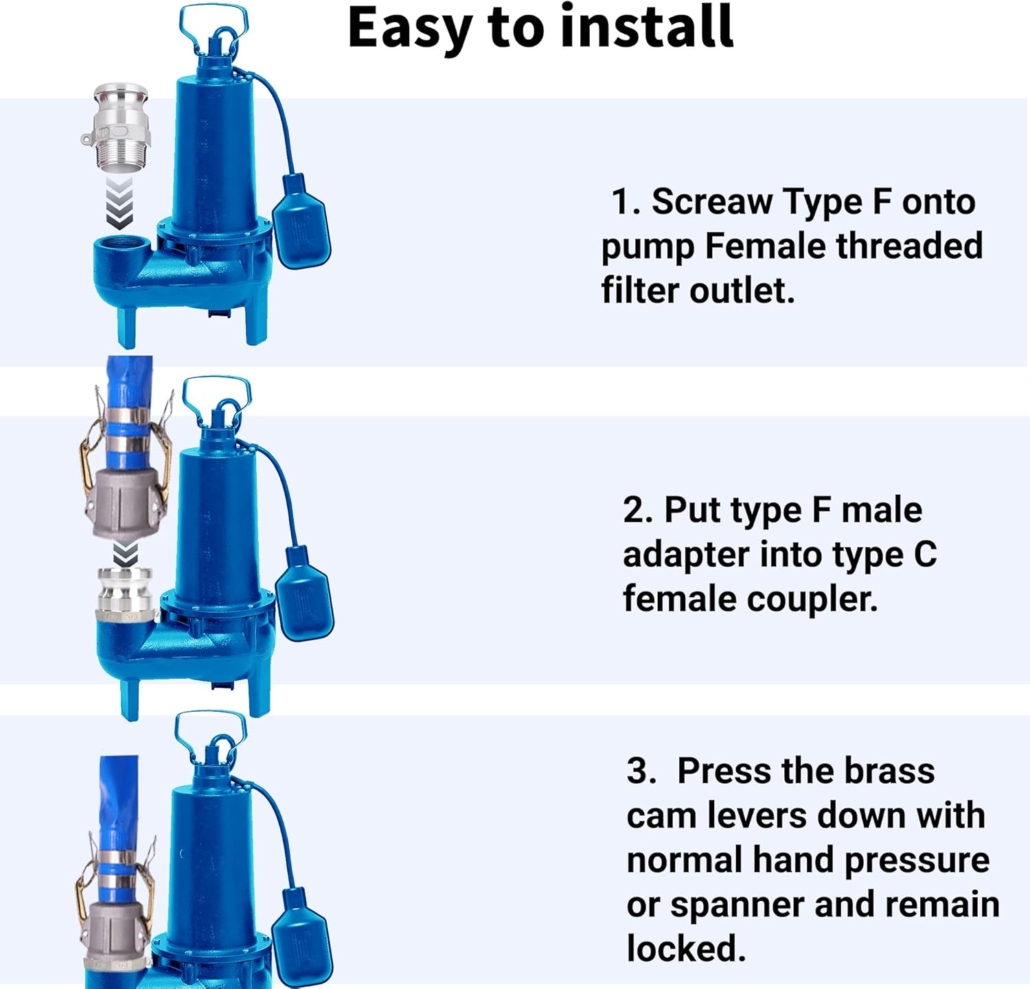 install layflat hose with pump